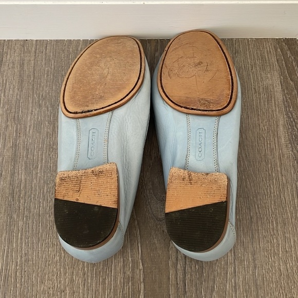 Light Blue Coach Loafers - Picture 3 of 7